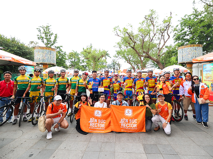 Hector ‘hỗ trợ sức bền’ cuộc đua xe đạp tranh Cúp Truyền hình TP.HCM lần thứ 35
